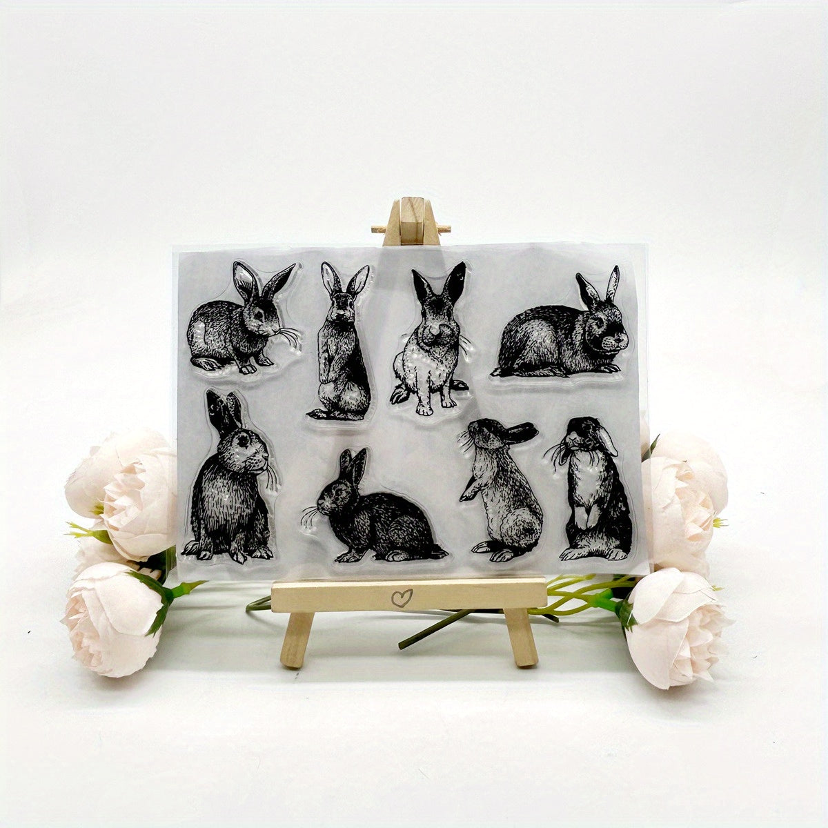 1pc Rabbit Stamp Painting Tools DIY Scrapbook Decoration Silicone Clear Stamp