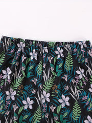 Men's Quick Dry Swim Trunks Floral Pattern High Stretch Comfortable