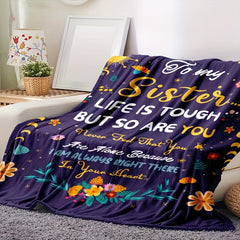 Flannel Blanket for Sisters - Outdoor Camping Gift