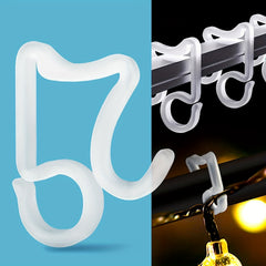 50pcs Decorative Light Hooks - Weather Proof Outdoor Light Clips