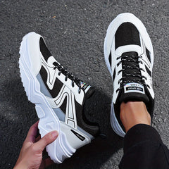 Men's Breathable Chunky Sneakers For Jogging Gym