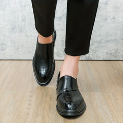 Men's Zipper Loafer Shoes Comfortable Non Slip for Business