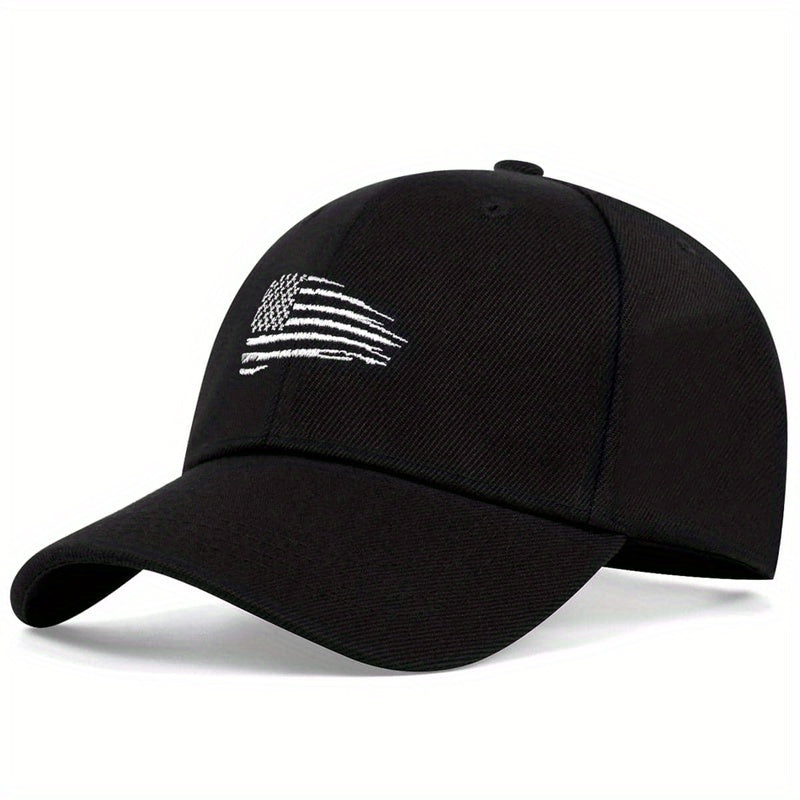 Flag Embroidery Baseball Cap Adjustable Dad Hat Lightweight Sun Hats