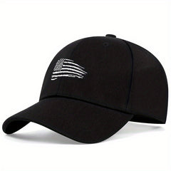 Flag Embroidery Baseball Cap Adjustable Dad Hat Lightweight Sun Hats