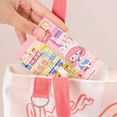 4pcs Cartoon Girl Heart Mini Notebook Student Gift Office Supplies
