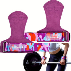 MANUEKLEAR Leather Weightlifting Wrist Straps - Support for Lifting