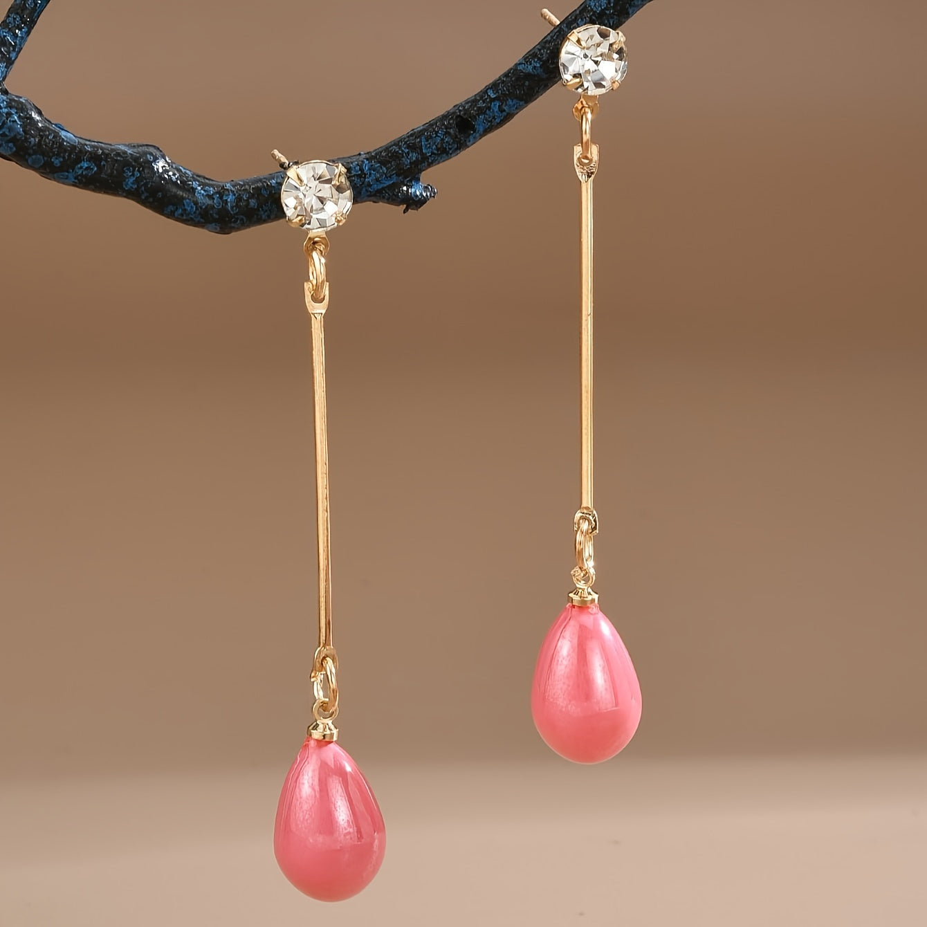 Faux Pearl Long Dangle Earrings Great Gift