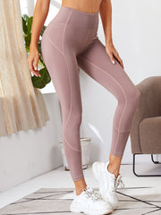 High Waist Yoga Pants Solid Running Workout Leggings
