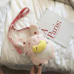 Cartoon Bunny Plush Bag Coin Purse for Girls