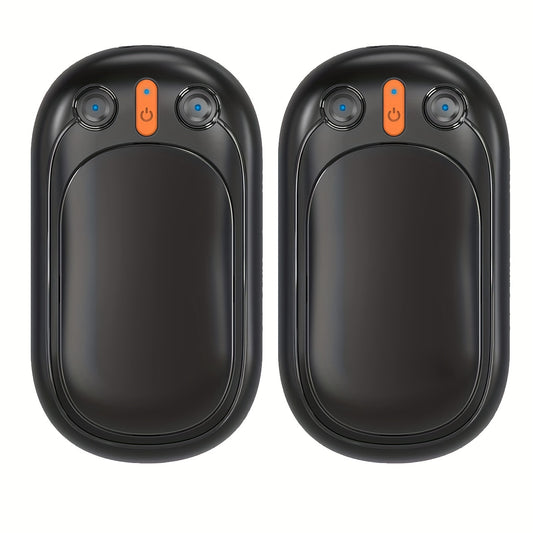 2pcs Rechargeable Hand Warmers 4000mAh Fast Heating for Outdoor Camping Ski