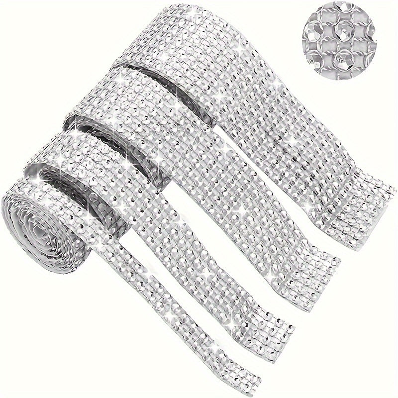 Self Adhesive Crystal Diamond Ribbon Sticker 2mm Rhinestones