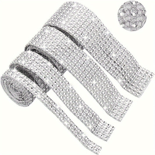 Self Adhesive Crystal Diamond Ribbon Sticker 2mm Rhinestones