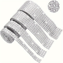 Self Adhesive Crystal Diamond Ribbon Sticker 2mm Rhinestones