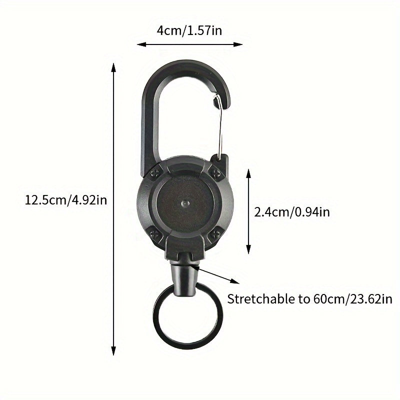 Retractable Key Chain Anti Lost Keychain Portable Buckle Outdoor Fishing