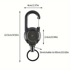 Retractable Key Chain Anti Lost Keychain Portable Buckle Outdoor Fishing