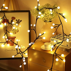 1pc DIY Vine Strip Light 1.8m USB Plug Bendable Branch Light