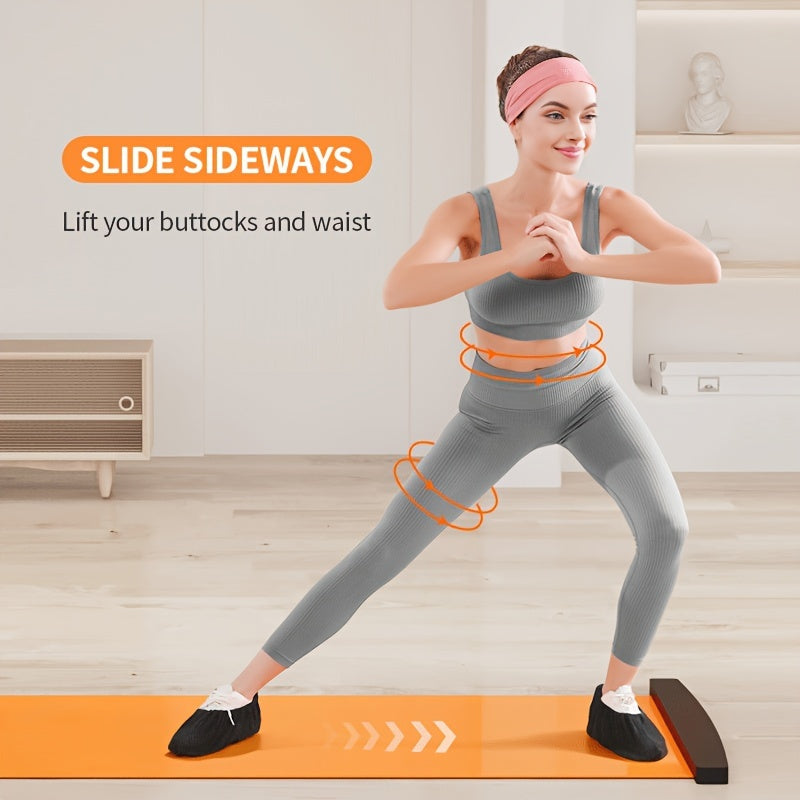 Indoor Skiing Training Board Home Fitness Sliding Pad 70.9in 19.7in