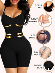 Sleeveless Cami Romper Yoga Sports Bodysuit Slim Fit