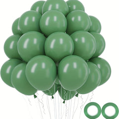 100pcs Olive Green Balloons for Birthday Baby Shower Wedding