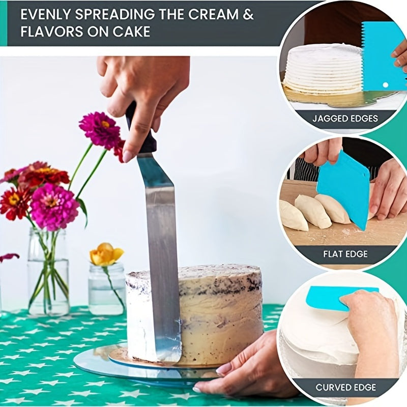 80pcs Cake Decorating Supplies Kit With Cake Turntable Cake Leveler