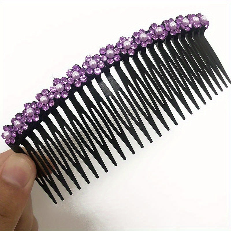 Crystal Comb Clip Hair Accessories Rhinestone Hairpin for Women Girls