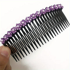 Crystal Comb Clip Hair Accessories Rhinestone Hairpin for Women Girls