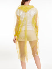 Disposable Rain Pancho Waterproof Outdoor Cycling Hooded Raincoat