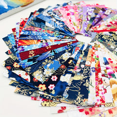 40pcs Japanese Style Flower Printed Fabric Patchwork For DIY Craft Sewing