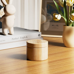 Wooden Tooth Storage Box Rabbit Keepsake for Teeth Rings Fetal Hair