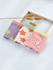 4pcs Girls Boxer Briefs Cotton Comfy Breathable Baby Children's Shorts