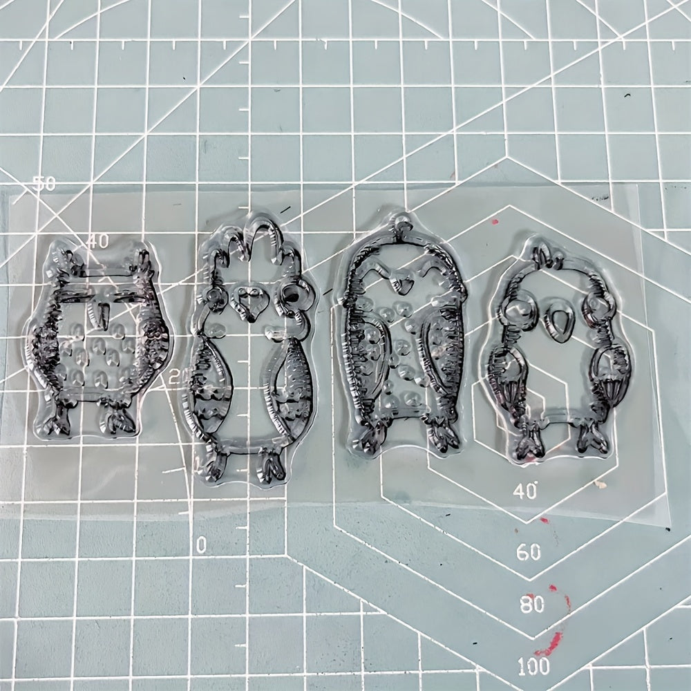 Transparent Silicone Stamp Bird Figure Stamp