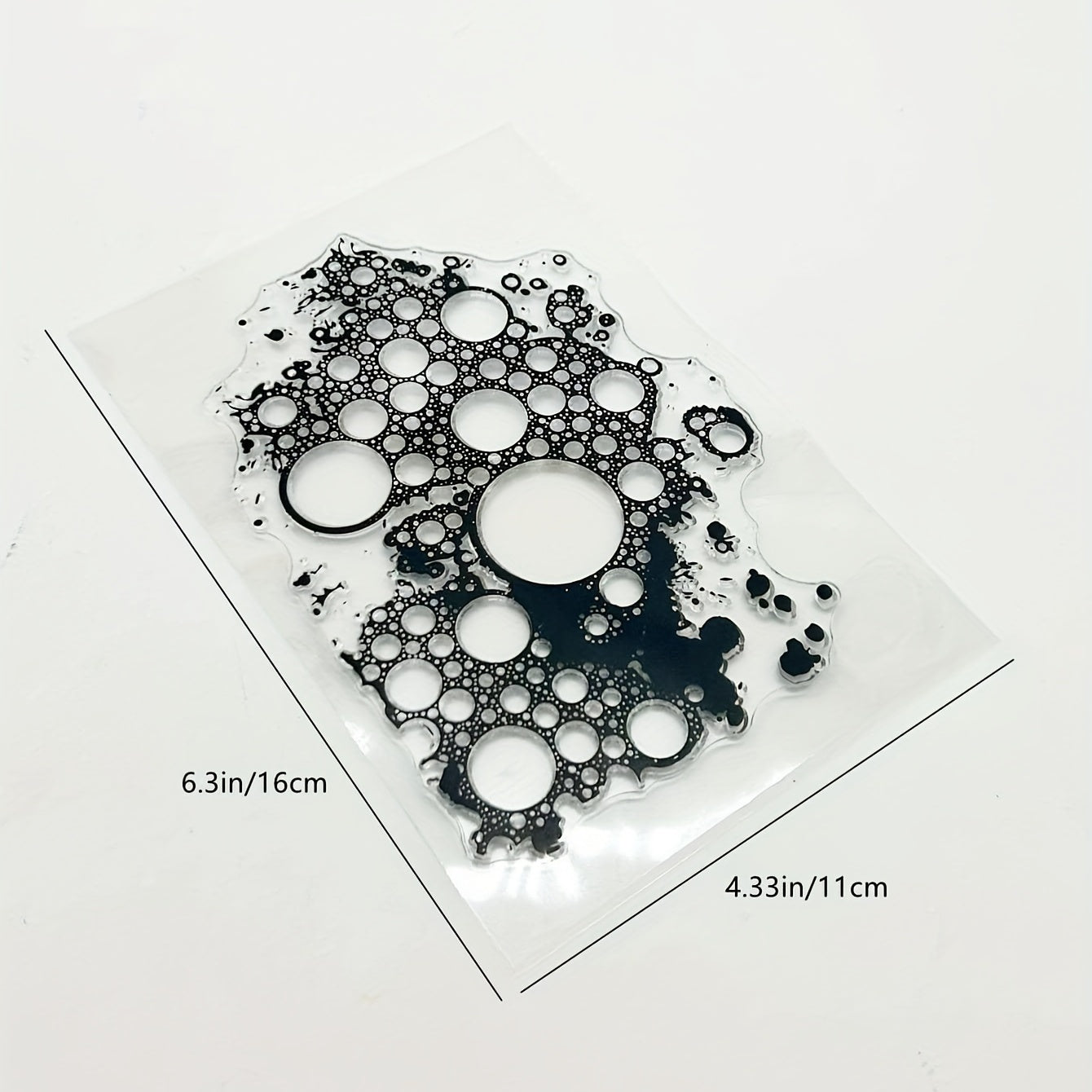 Round Stamp Painting Tool DIY Scrapbooking Decoration Silicone Transparent Stamp
