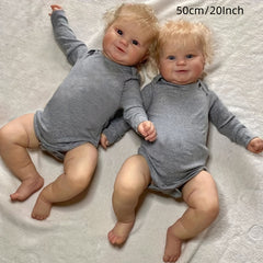 20 Inch Reborn Doll 3D Painted Soft Glue Doll