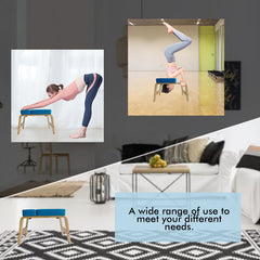 Solid Wood Yoga Headstand Bench for Balance Training