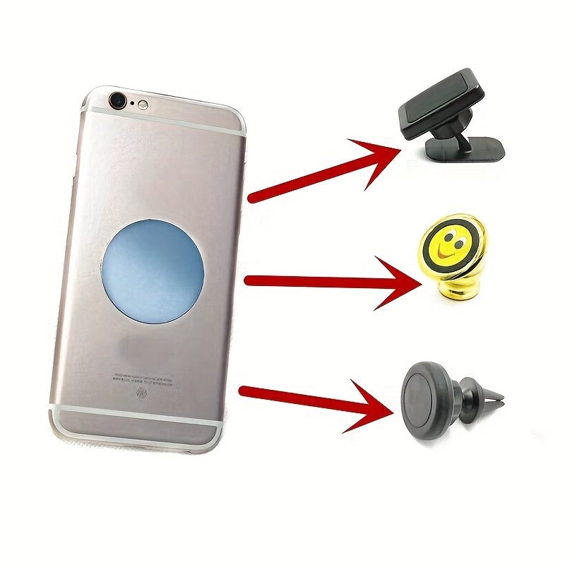 2pcs Magnetic Sheet Metal Plate Car Mobile Phone Holder