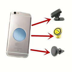 2pcs Magnetic Sheet Metal Plate Car Mobile Phone Holder