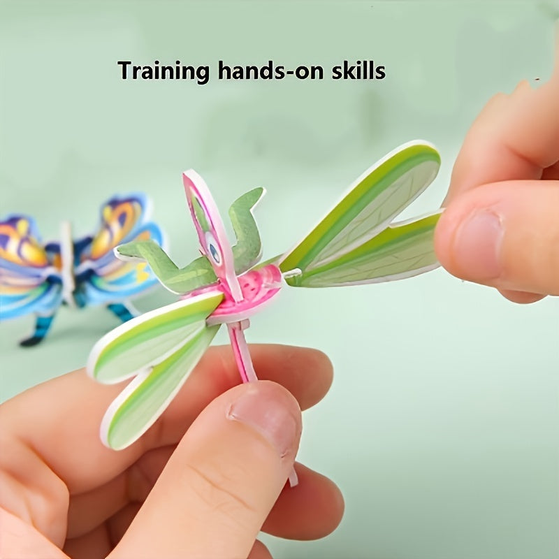 50pcs 3D Paper Puzzle Cartoon Toy Party Decoration Kids Educational Brain Game