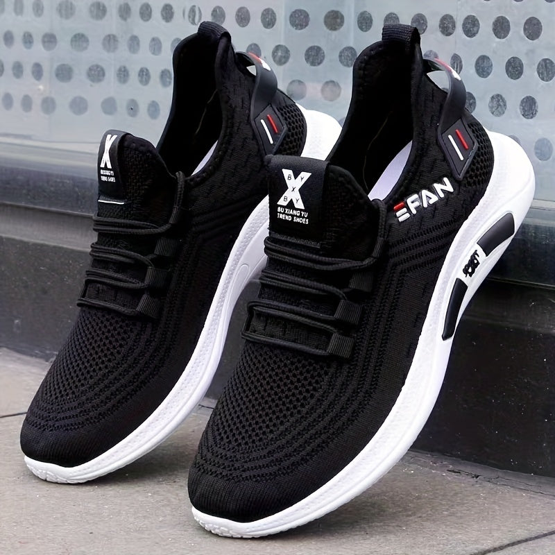 Men's Lightweight Lace-up Sneakers Breathable Anti-odor Shoes