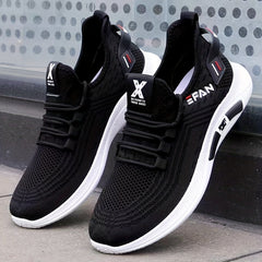 Men's Lightweight Lace-up Sneakers Breathable Anti-odor Shoes
