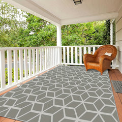 Non-slip Outdoor Area Rug Waterproof Patio Clearance Machine Washable