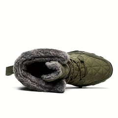 Men's Snow Boots Warm Cozy Non slip Waterproof Cotton Ankle Boots