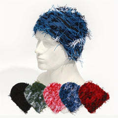 Unisex Tassel Balaclava Hip Hop Knitted Beanie Cap Candy Y2K Skull Hat