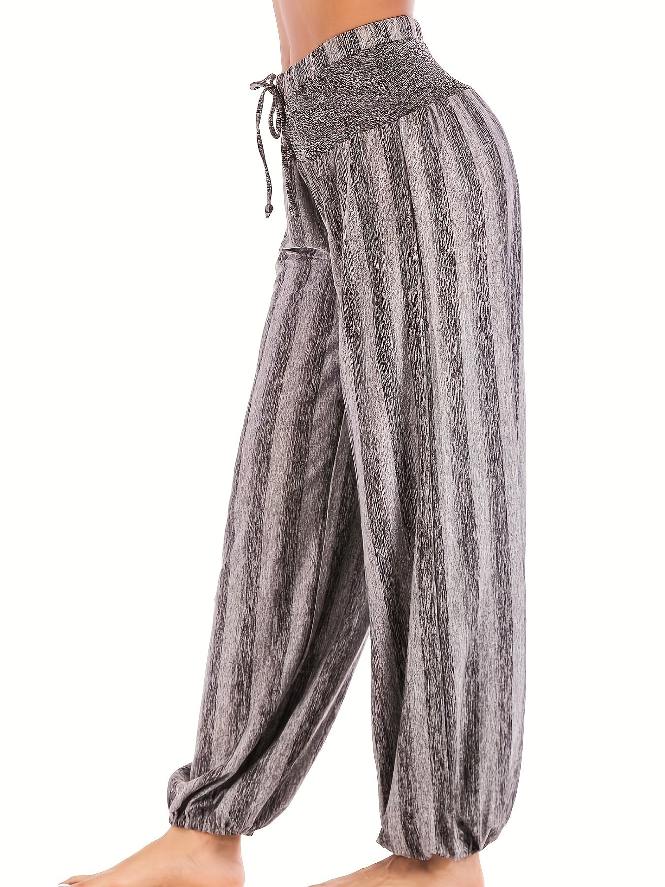 Striped Print Casual Sports Pants