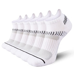 6 Pairs Colorblock Athletic Socks Low Cut Ankle Socks for Women