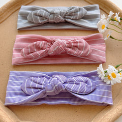 3pcs Striped Bowknot Hair Band Headbands for Baby Girls