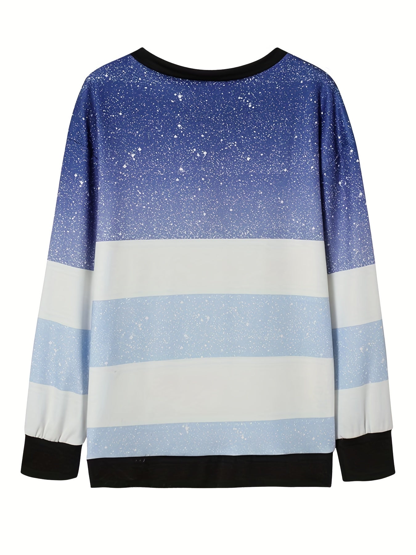 Block Zip V Neck Sweatshirt for Women