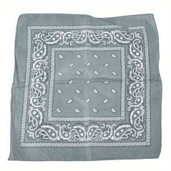 Flower Print Scarf Hip Hop Bandana Square Scarf Headband Sacrf