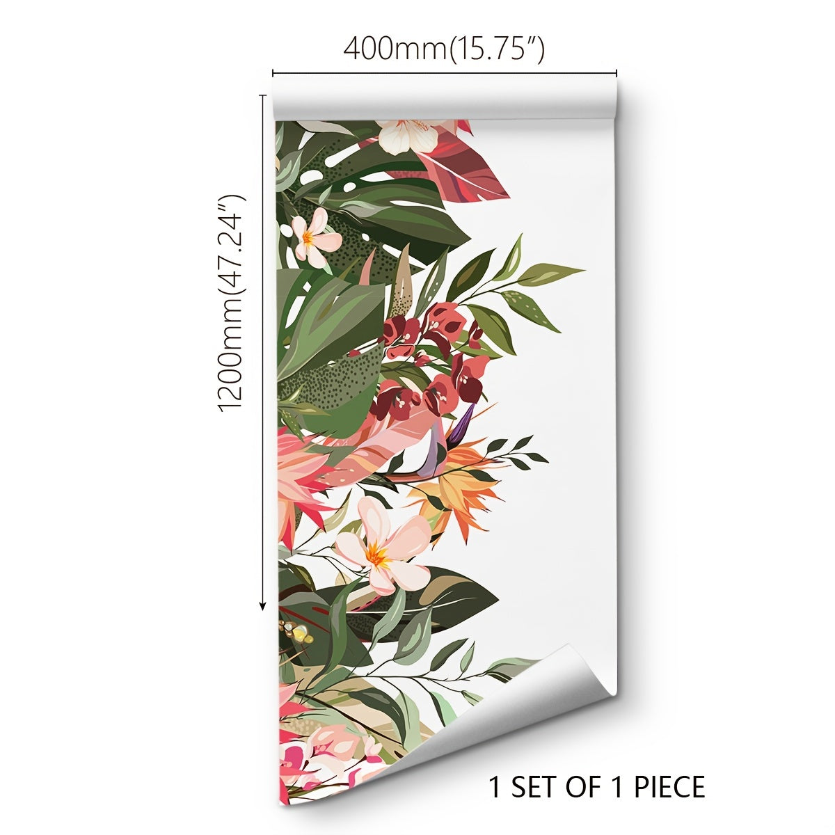 Colorful Flower Window Stickers Waterproof Static Cling