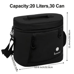 Waterproof Insulated Camping Cooler Bag with Handle and Shoulder Strap