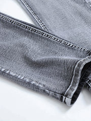 Men's Slim Fit Cotton Jeans Casual Stretch Washed Denim Pants